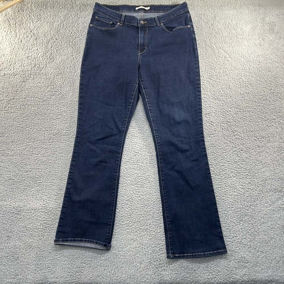 Levis Classic Boot Jeans Womens 32 (32X30) Western Cowgirl Denim Pants Blue - Picture 1 of 15